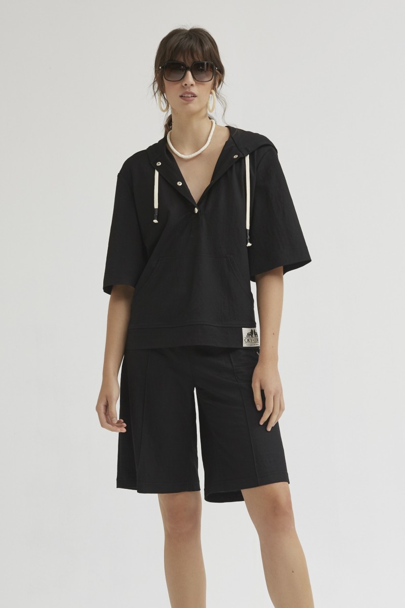 Oky Coky TOP BOLSILLO CANGURO PUNTO GRANITO