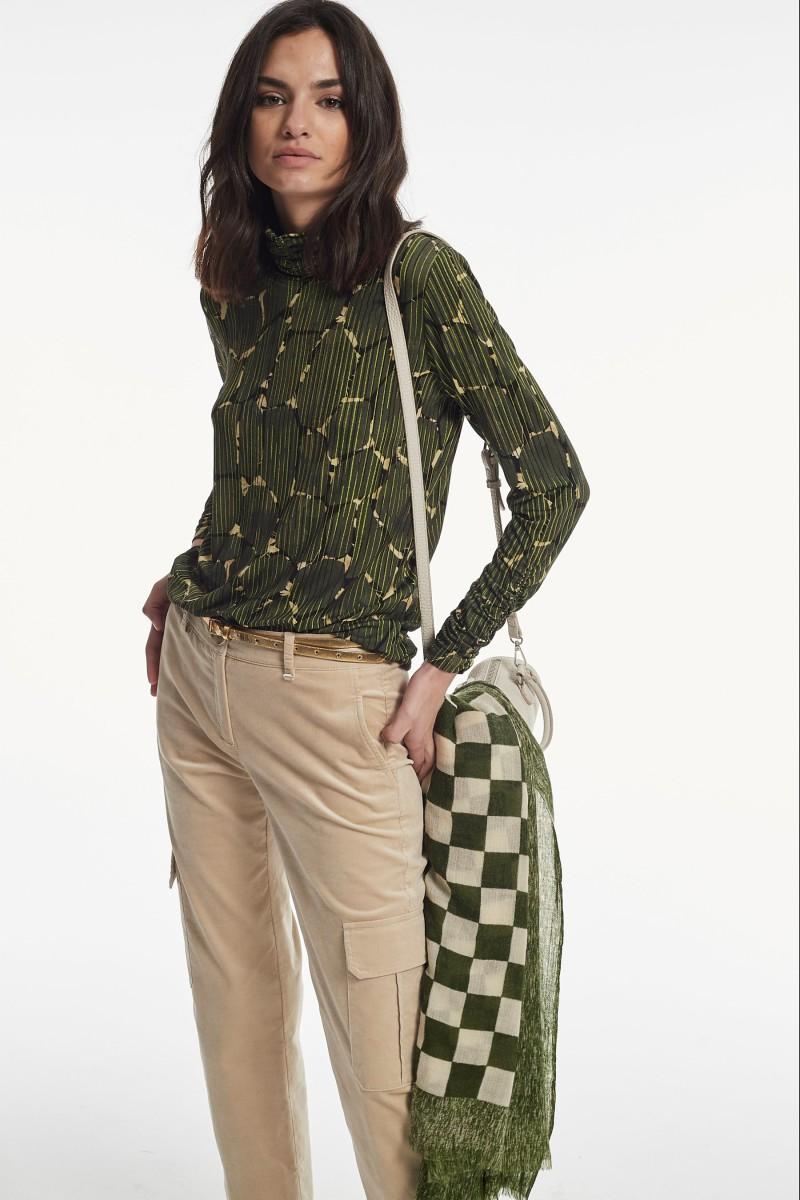 oky coky TOP BORGO PUNTO ESTAMPADO