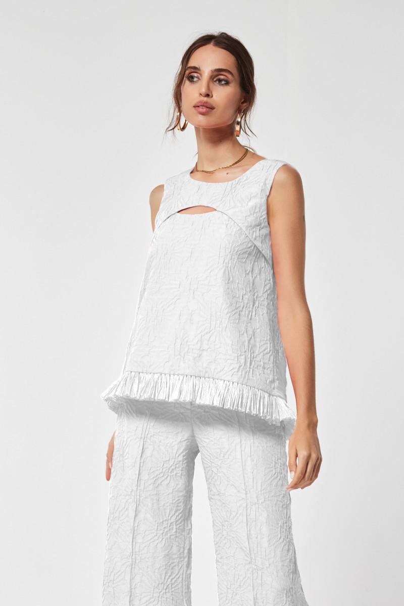 oky coky TOP CARAU JACQUARD DOBLE TEXTURA