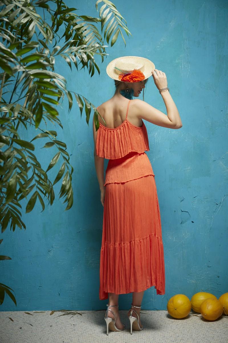 Oky Coky TOP CON VOLANTE LAVO GASA DE BAMBULA