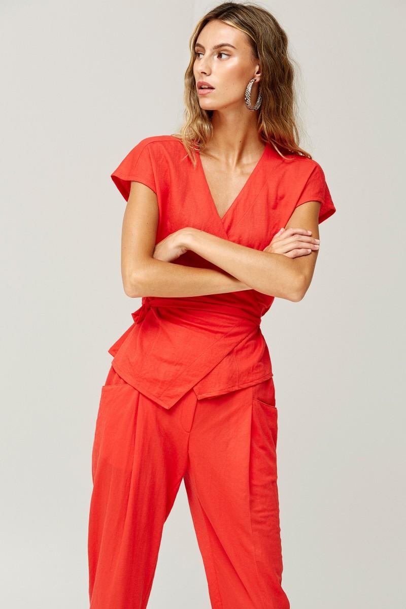 oky coky TOP CRUZADO-PUNTO GRANITO