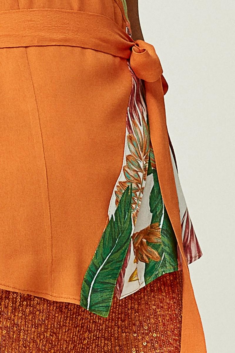 Oky Coky TOP CRUZADO VISCOSA ESTAMPADA