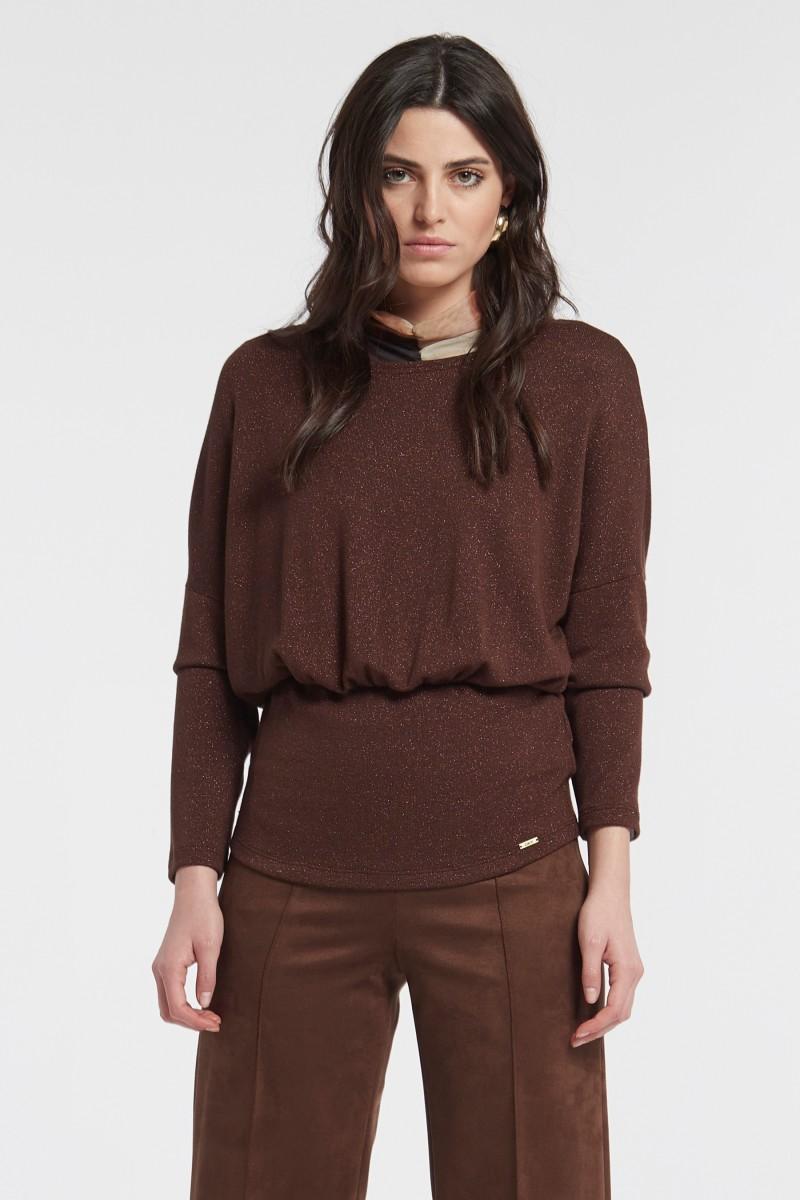 oky coky TOP CUCHO GOMA CINTURA PUNTO DE LUREX