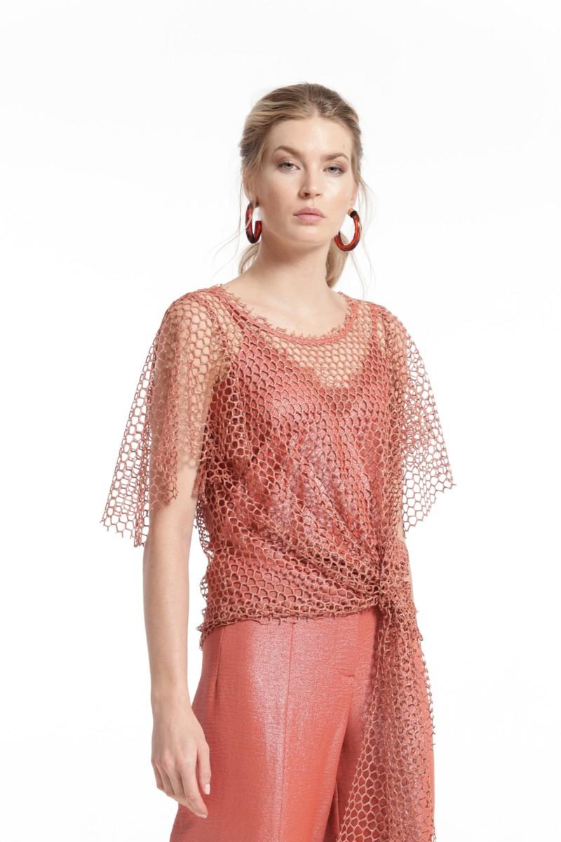 Oky Coky TOP ELOISA RED DE PUNTO LAMINADA