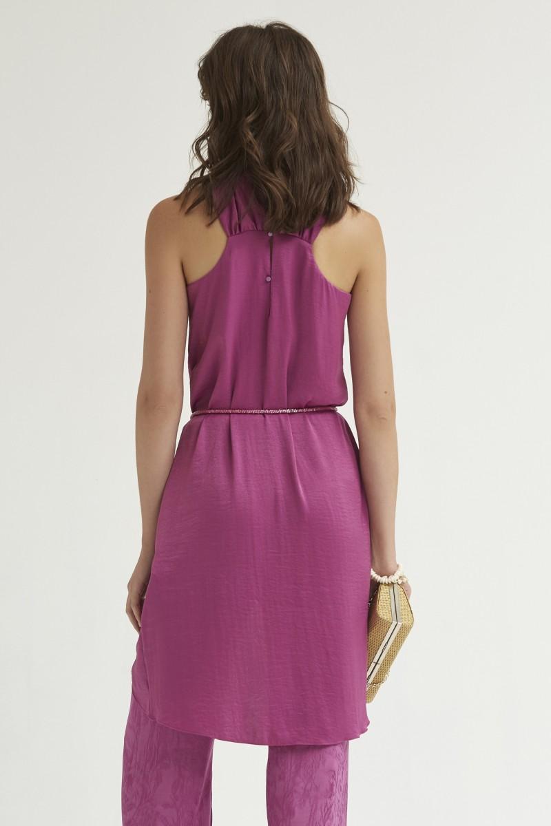 Oky Coky TOP ESCOTE CRUZADO SATÉN LAVADO