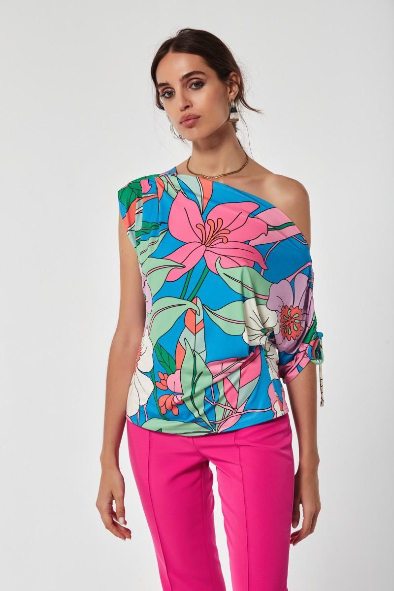 oky coky TOP GRACO PUNTO ESTAMPADO