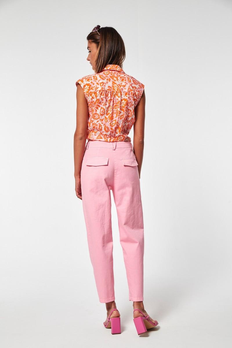 Oky Coky TOP GROCA VOILE ESTAMPADO