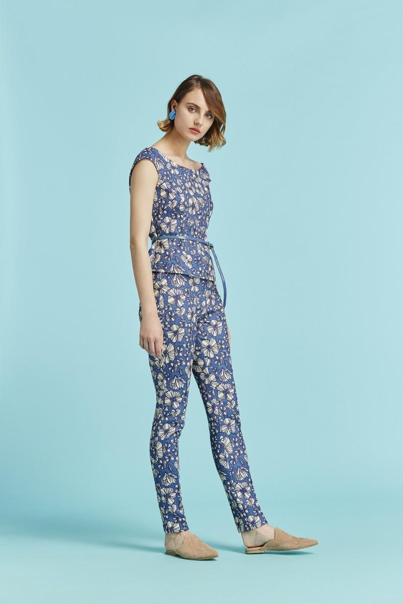 oky coky TOP HINC JACQUARD ELASTICO ESTAMPADO