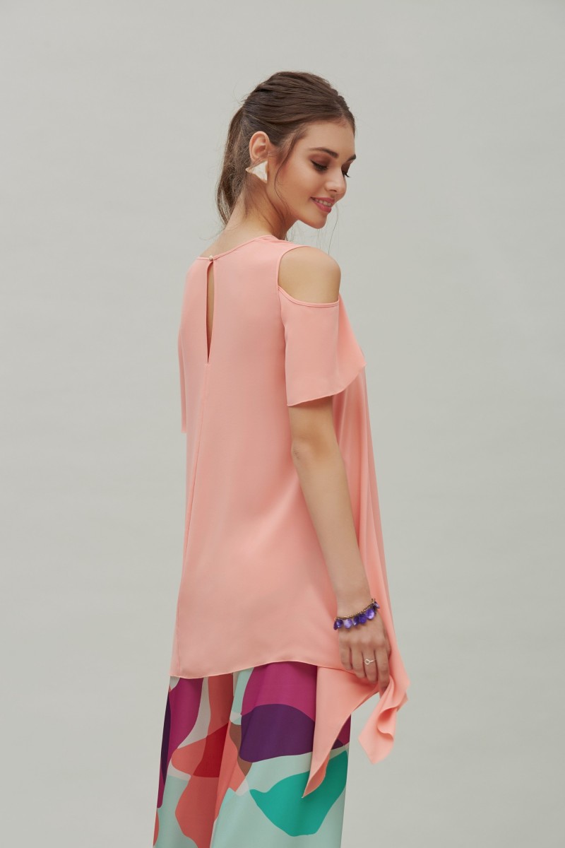 Oky Coky TOP HOMBRO DESCUBIERTO GASA