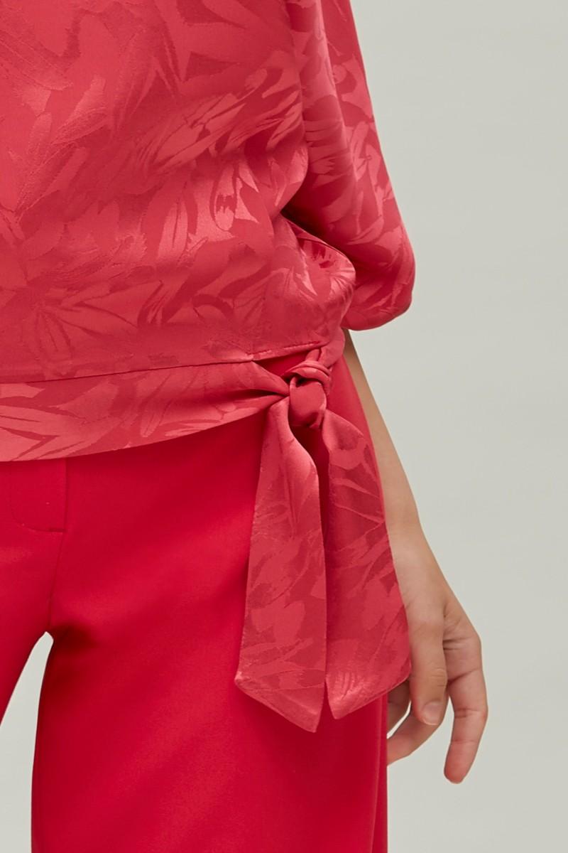 Oky Coky TOP MANGA JAPONESA JACQUARD VISCOSA