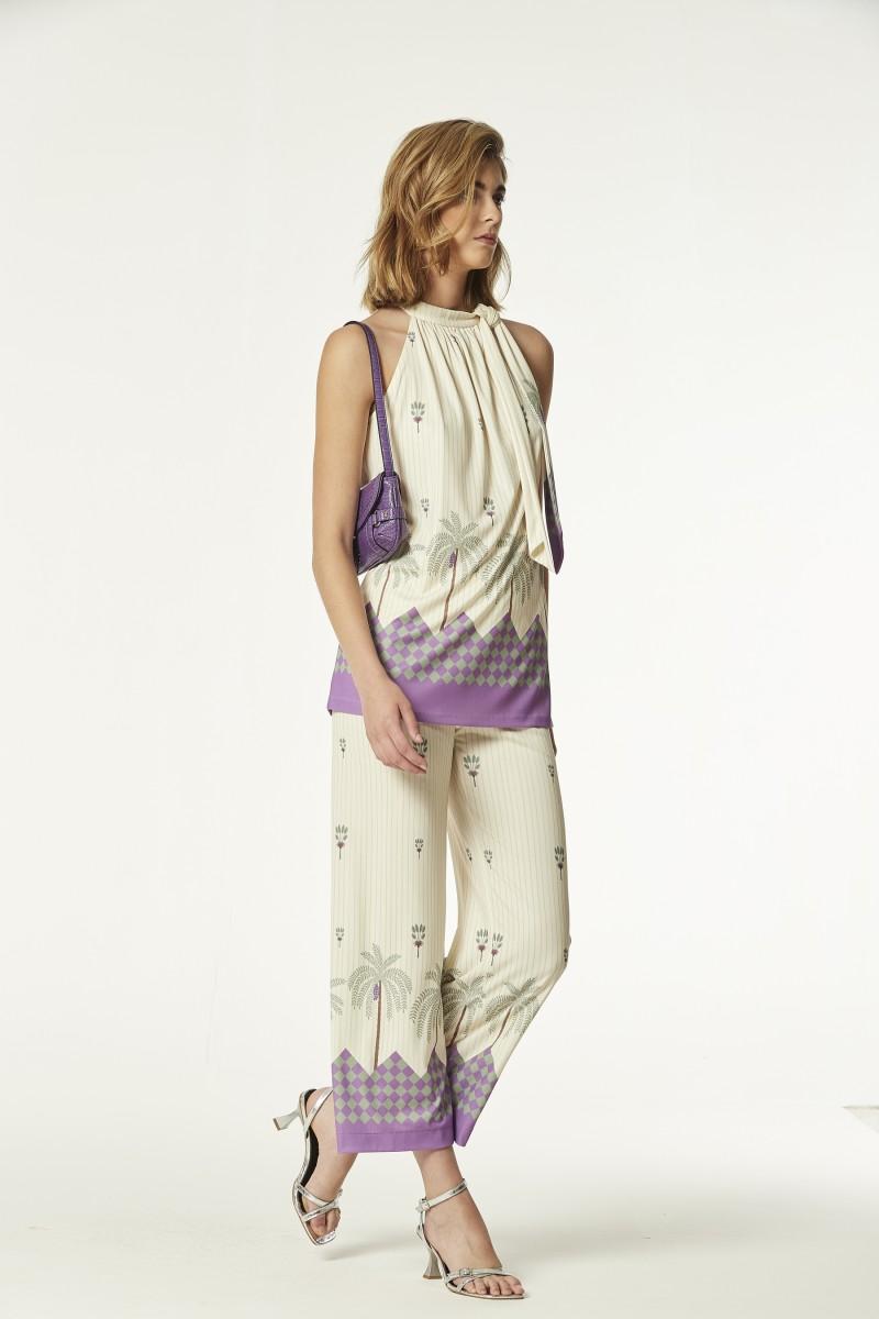 Oky Coky TOP MARTINA9 PUNTO ESTAMPADO GRECA