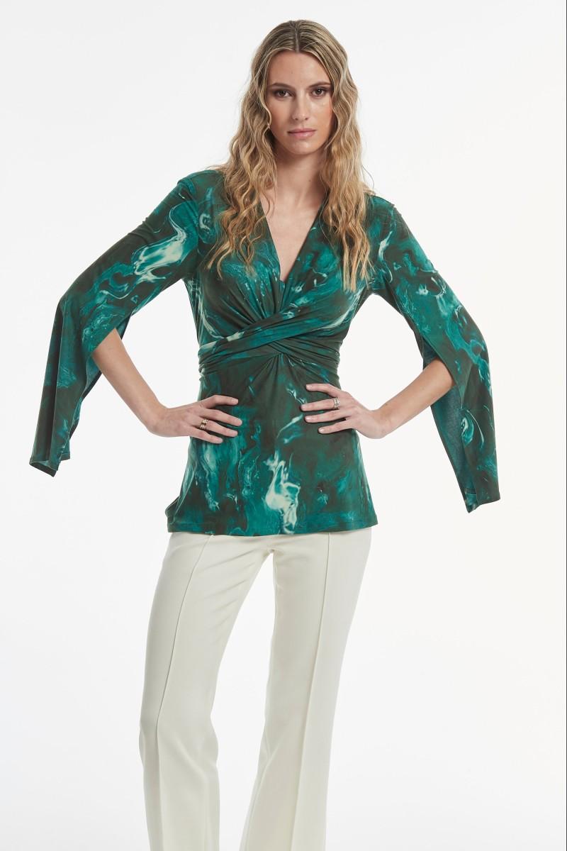 Oky Coky TOP MOTUS PUNTO ESTAMPADO DOBLE CARA