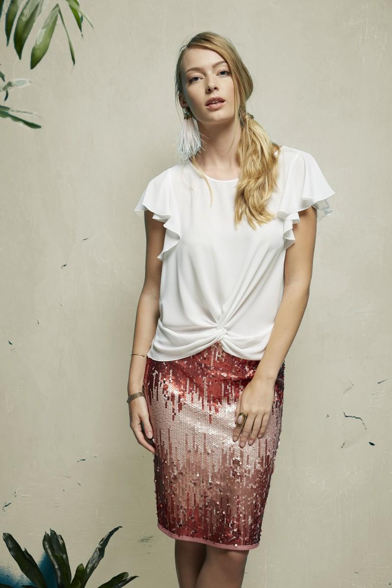 oky coky TOP NUDO VOLANTES