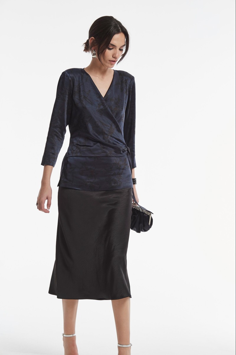 Oky Coky TOP RIAD SATEN ESTAMPADO