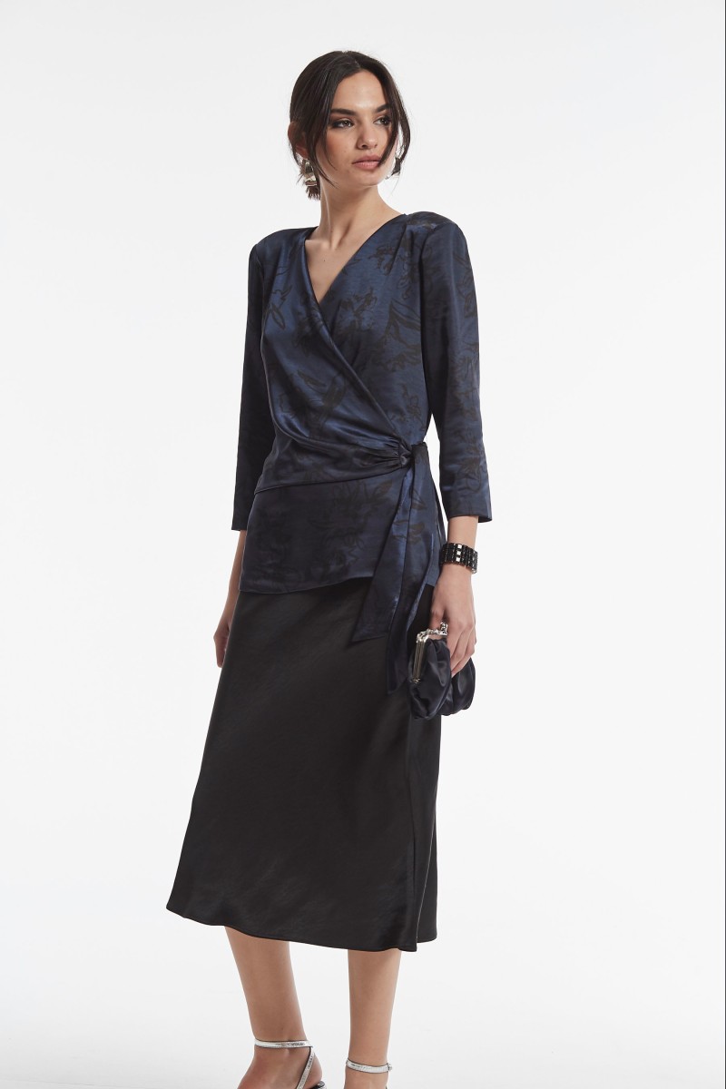 oky coky TOP RIAD SATEN ESTAMPADO