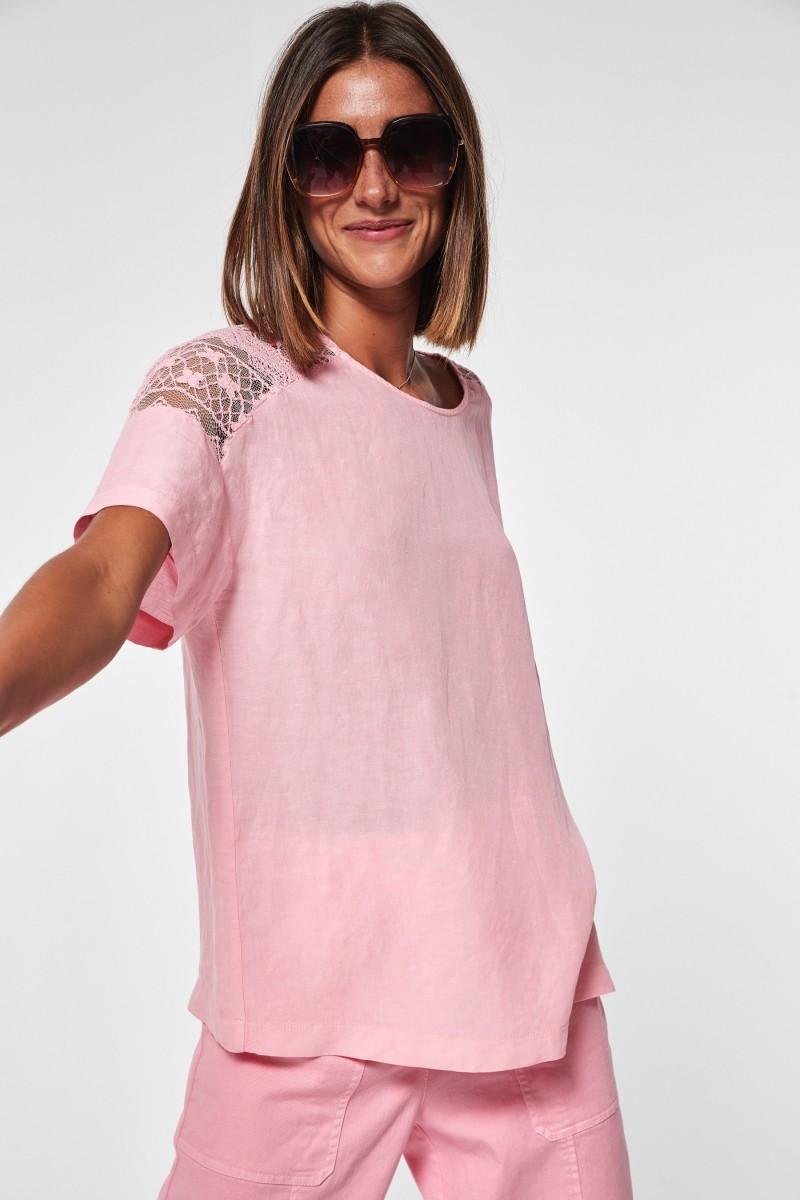 Oky Coky TOP VEVEO TIRAS BORDADAS EN TUL