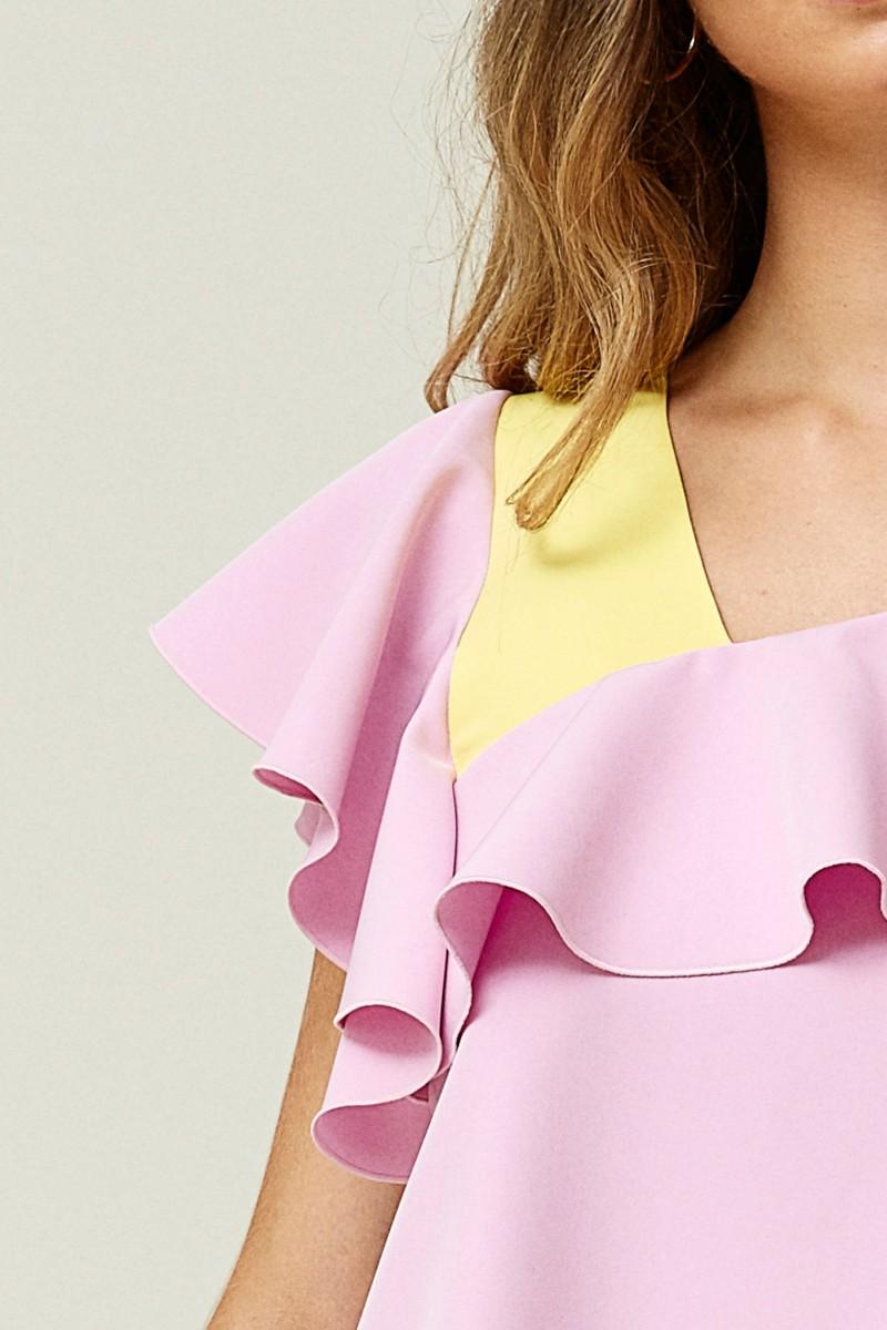 Oky Coky TOP VOLANTES PLANA STRETCH