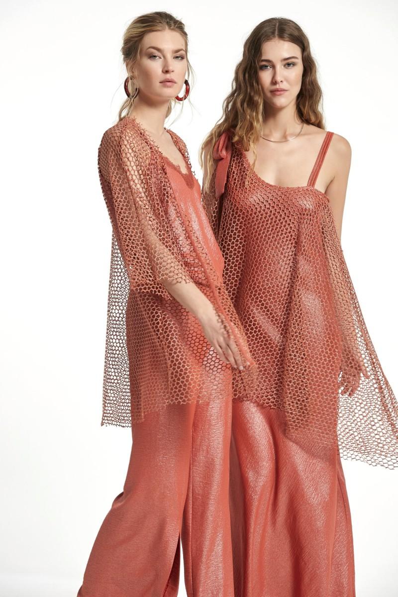 Oky Coky VESTIDO ALTER RED DE PUNTO LAMINADA