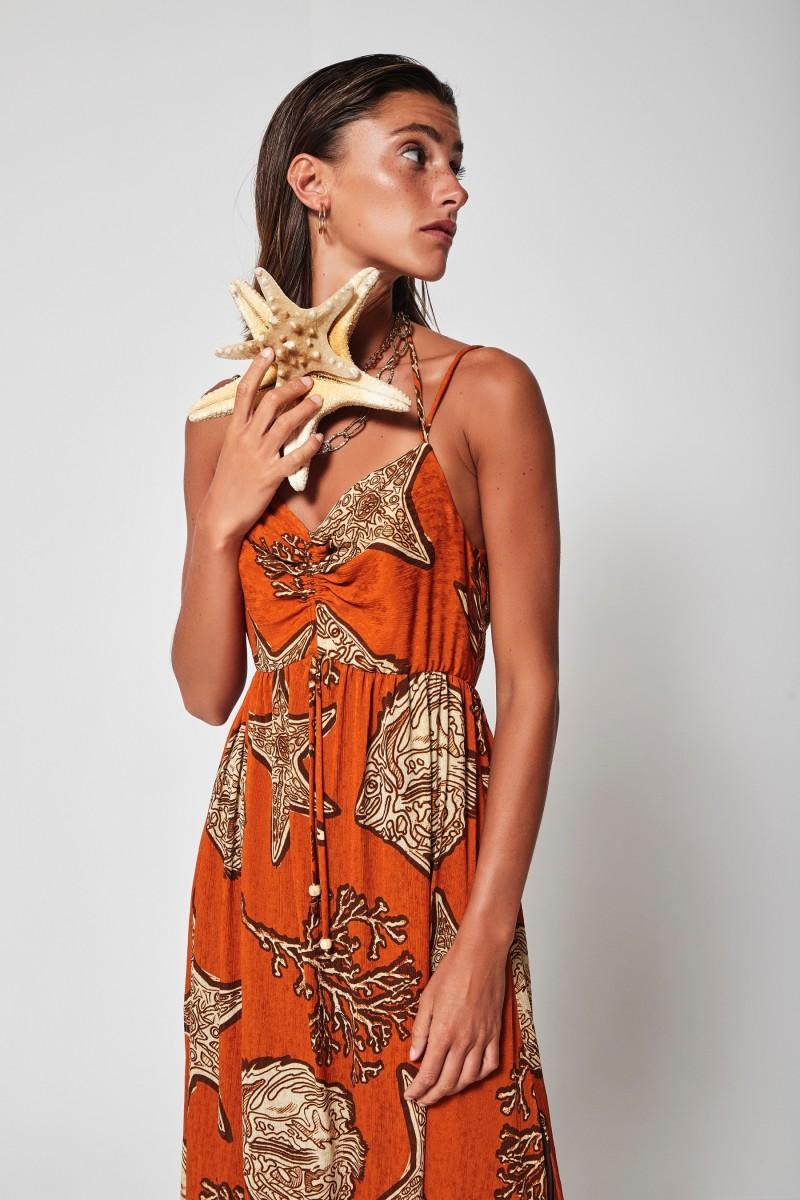 Oky Coky VESTIDO BACIL JACQUARD DE BAMBULA