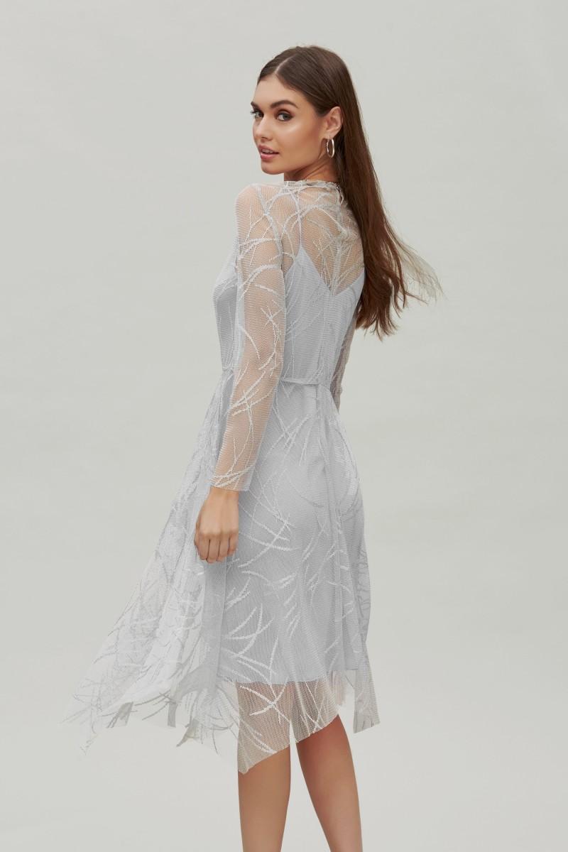 Oky Coky VESTIDO BAJO PICOS TUL LUREX