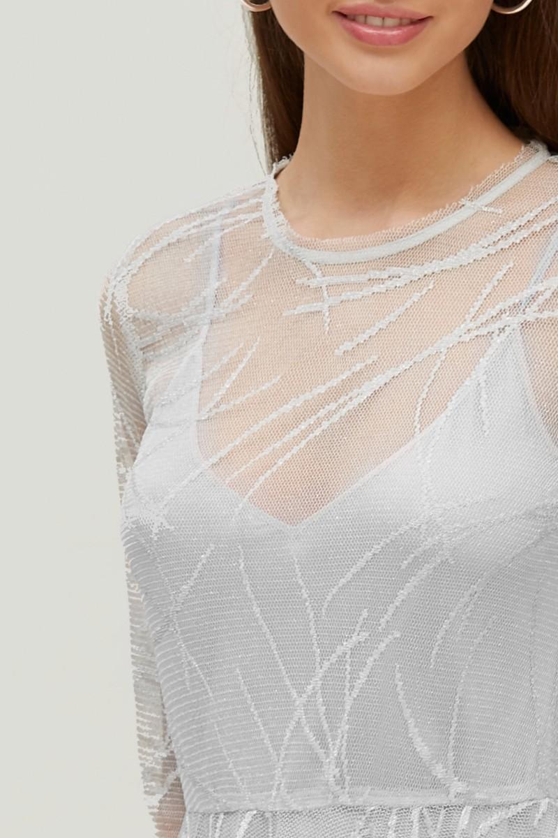 Oky Coky VESTIDO BAJO PICOS TUL LUREX