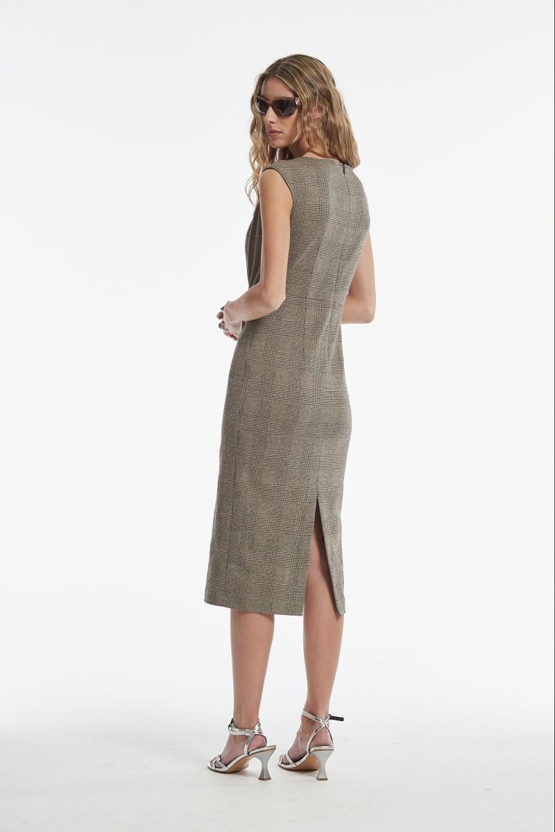 Oky Coky VESTIDO BARBA JAQUARD EN PUNTO DE CUADROS