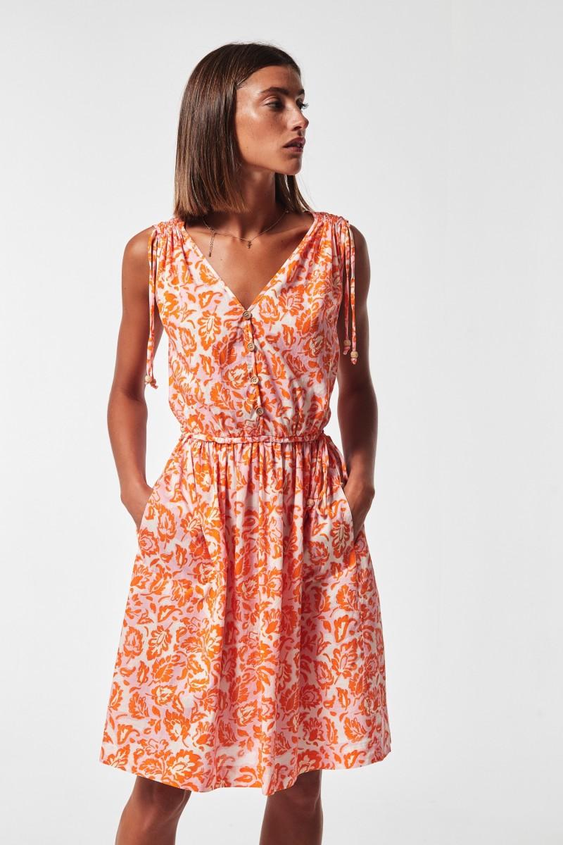 oky coky VESTIDO BASEL VOILE ESTAMPADO