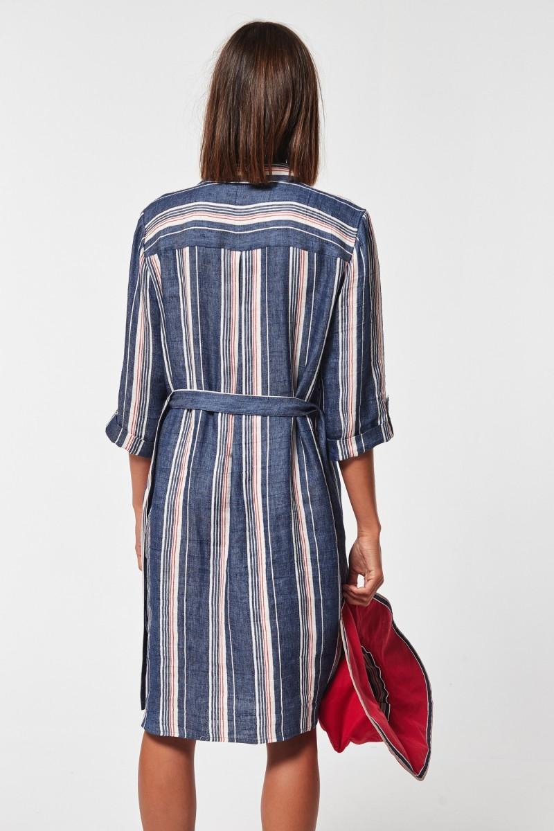 Oky Coky VESTIDO BELVAR LINO RAYAS