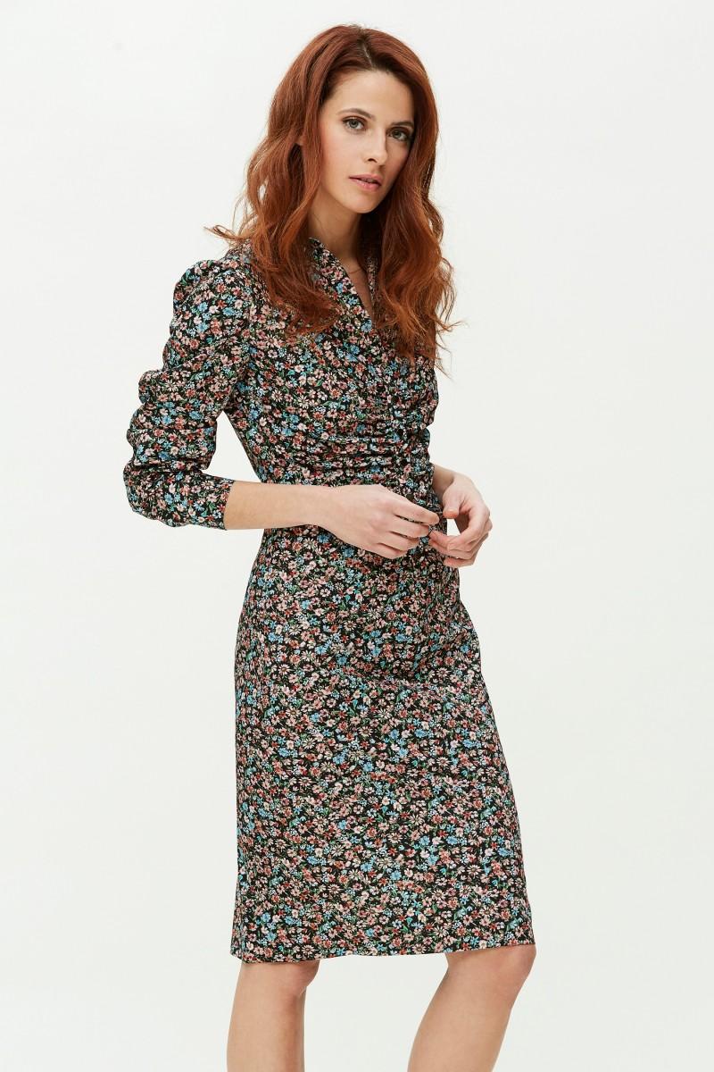 oky coky VESTIDO CAMISERO-ESTAMPADO MULTICOLOR