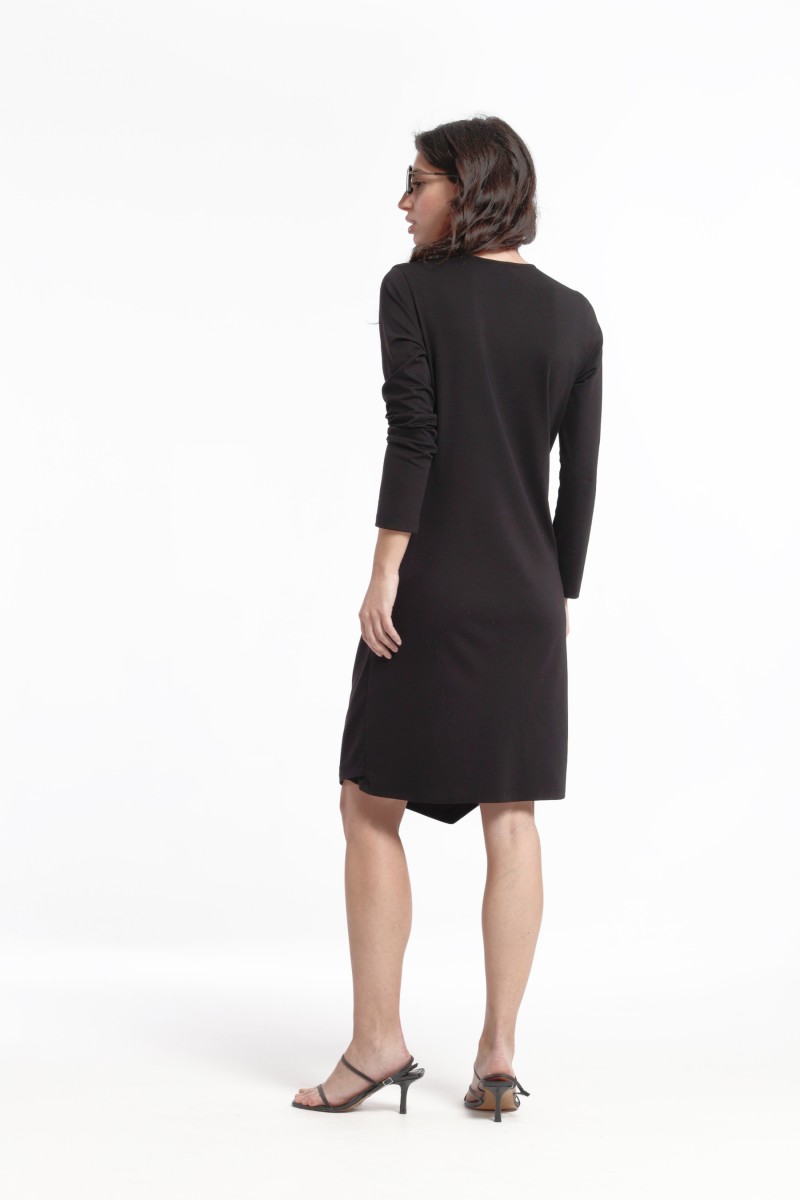 Oky Coky VESTIDO CRUZADO ASIMÉTRICO PUNTO SOFT