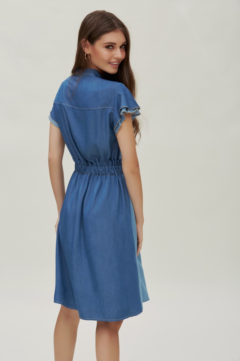 Oky Coky VESTIDO CUELLO MAO TENCEL