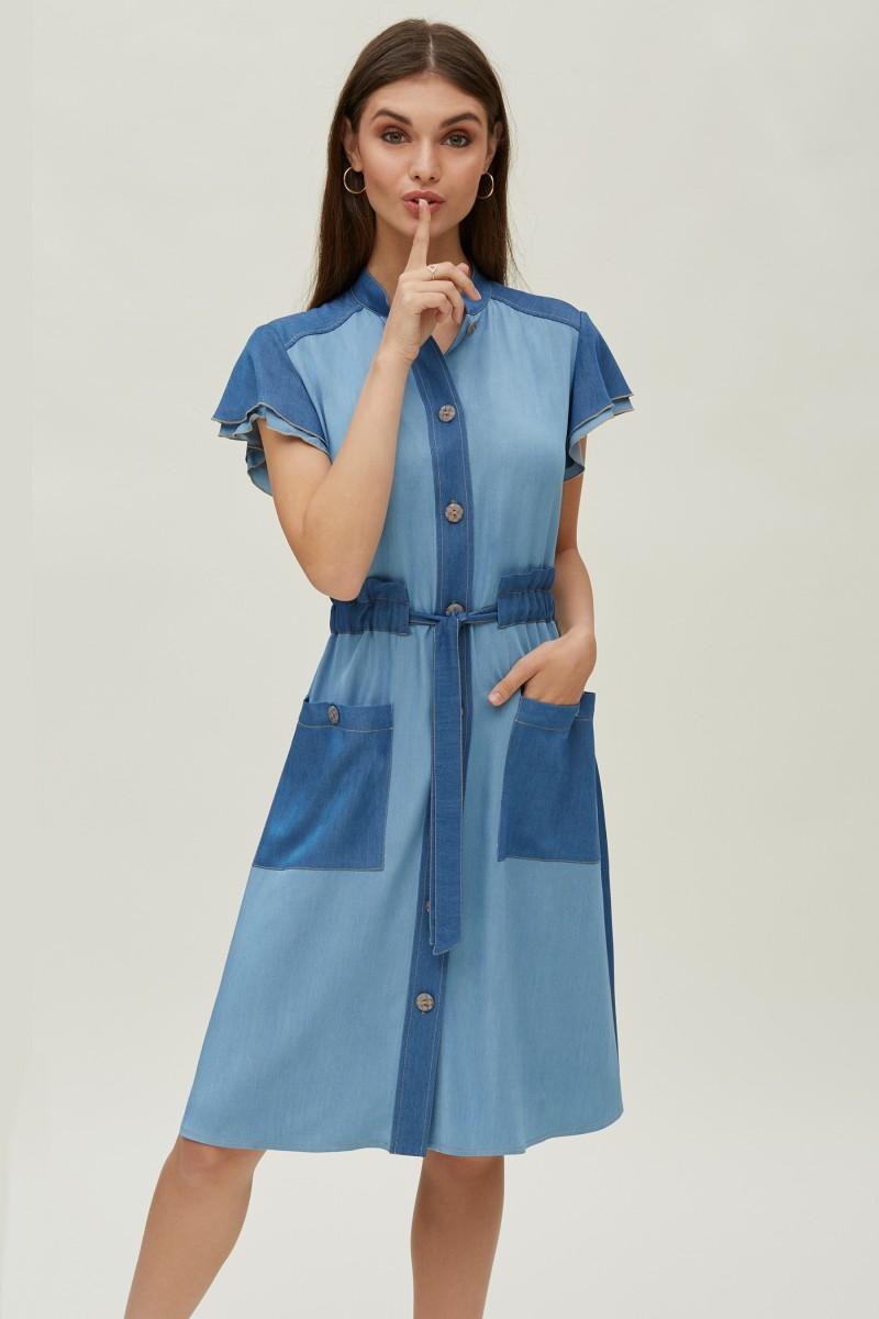 oky coky VESTIDO CUELLO MAO TENCEL