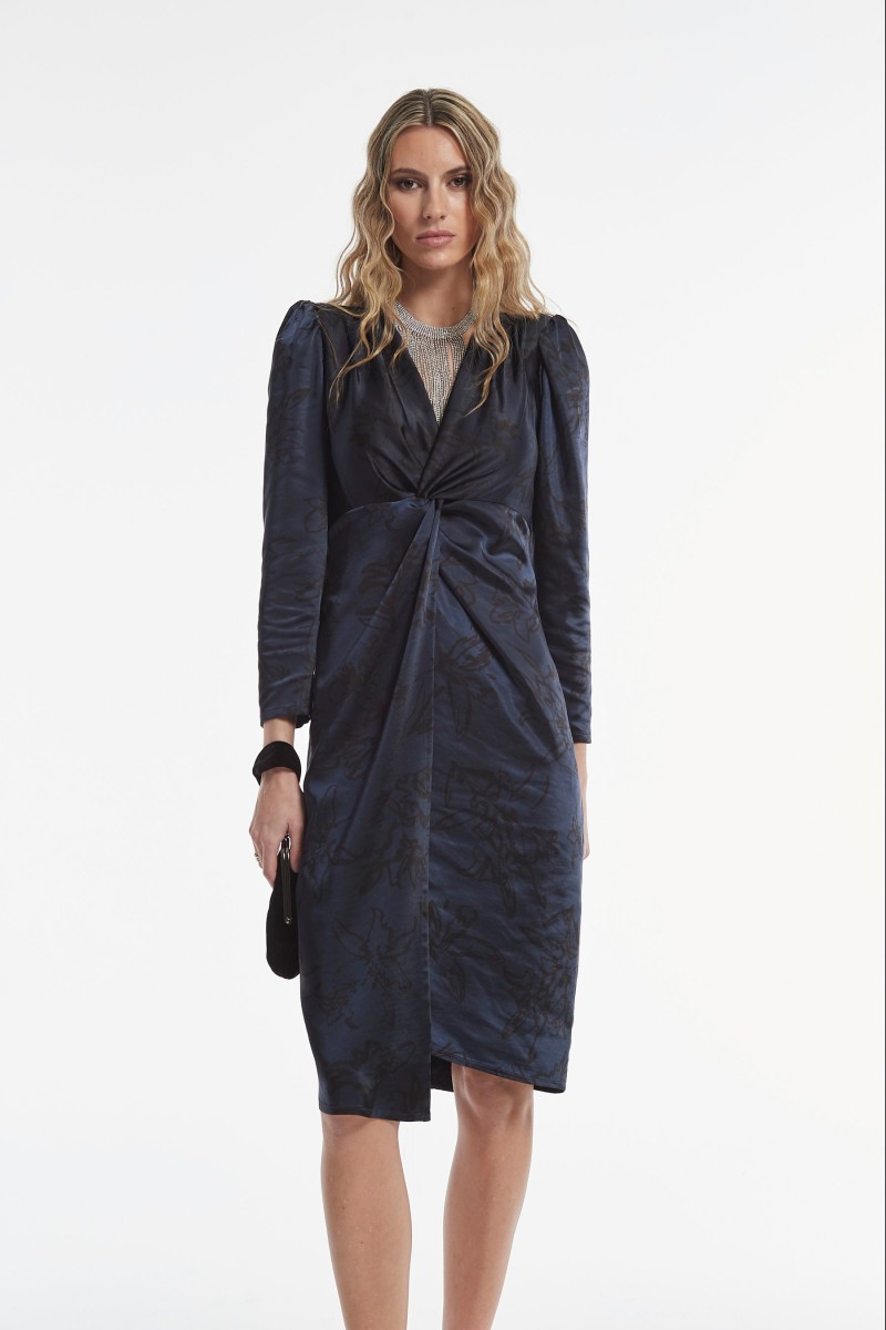 Oky Coky VESTIDO DARMEN SATEN ESTAMPADO