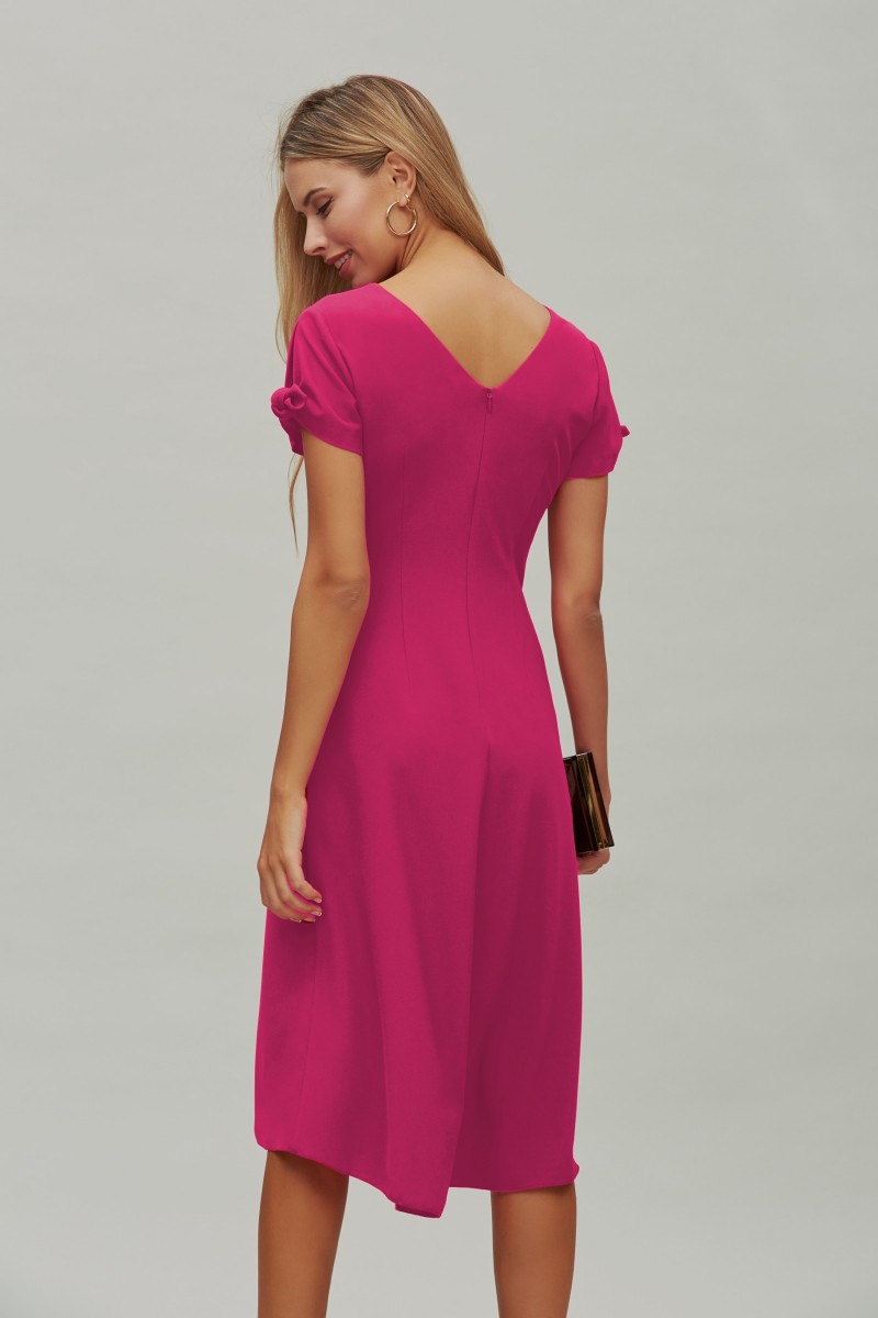 Oky Coky VESTIDO DRAPEADO CREPÉ