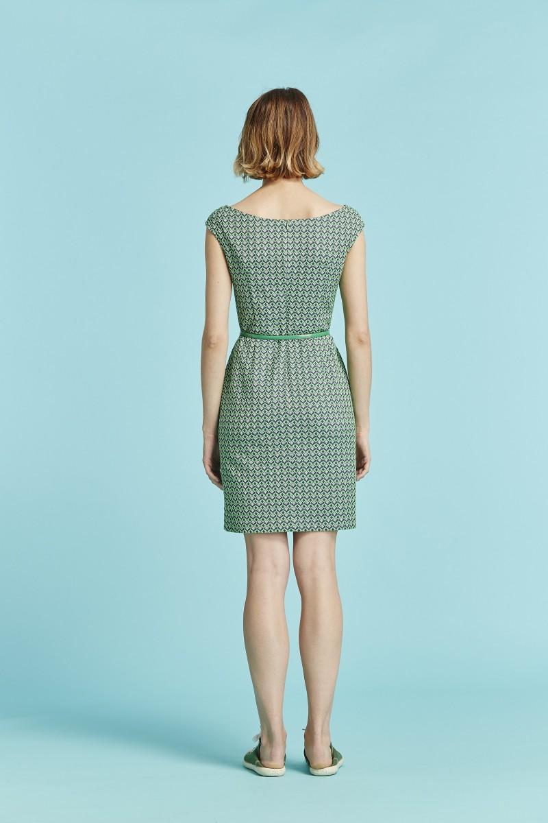 Oky Coky VESTIDO ENTALLADO RAEN MINI JAQUARD