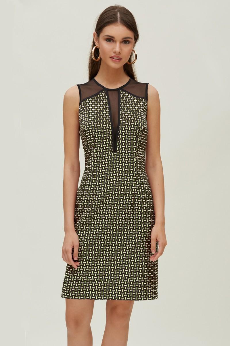 oky coky VESTIDO ESCOTE TUL +LARGE