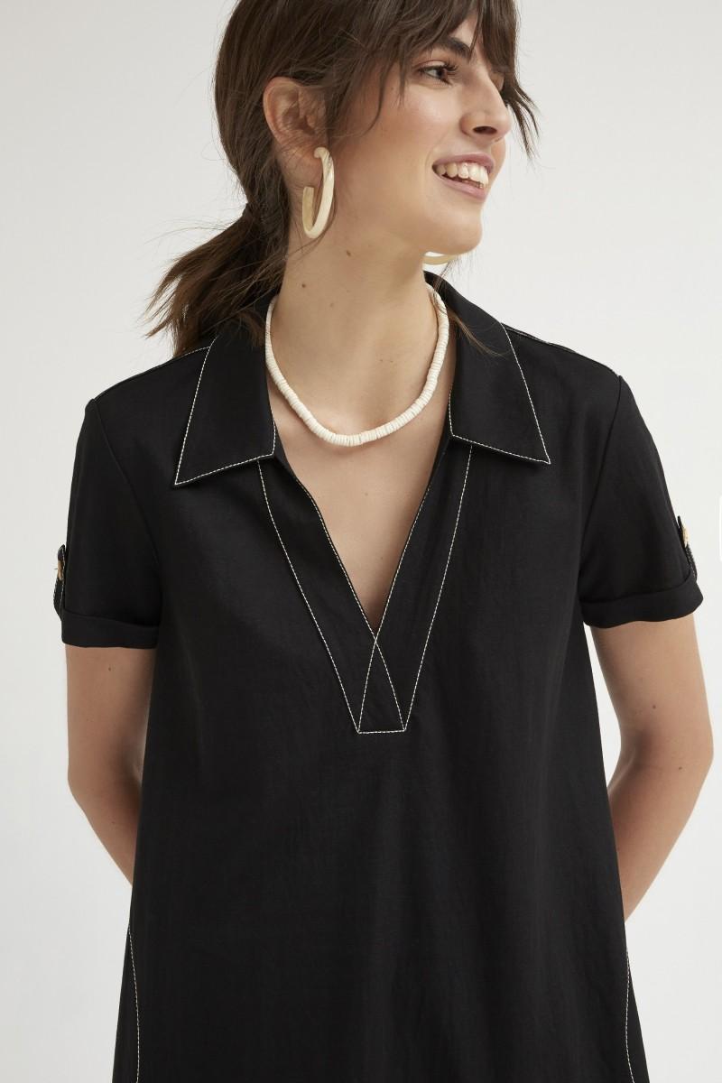 Oky Coky VESTIDO EVASÉ PUNTO GRANITO