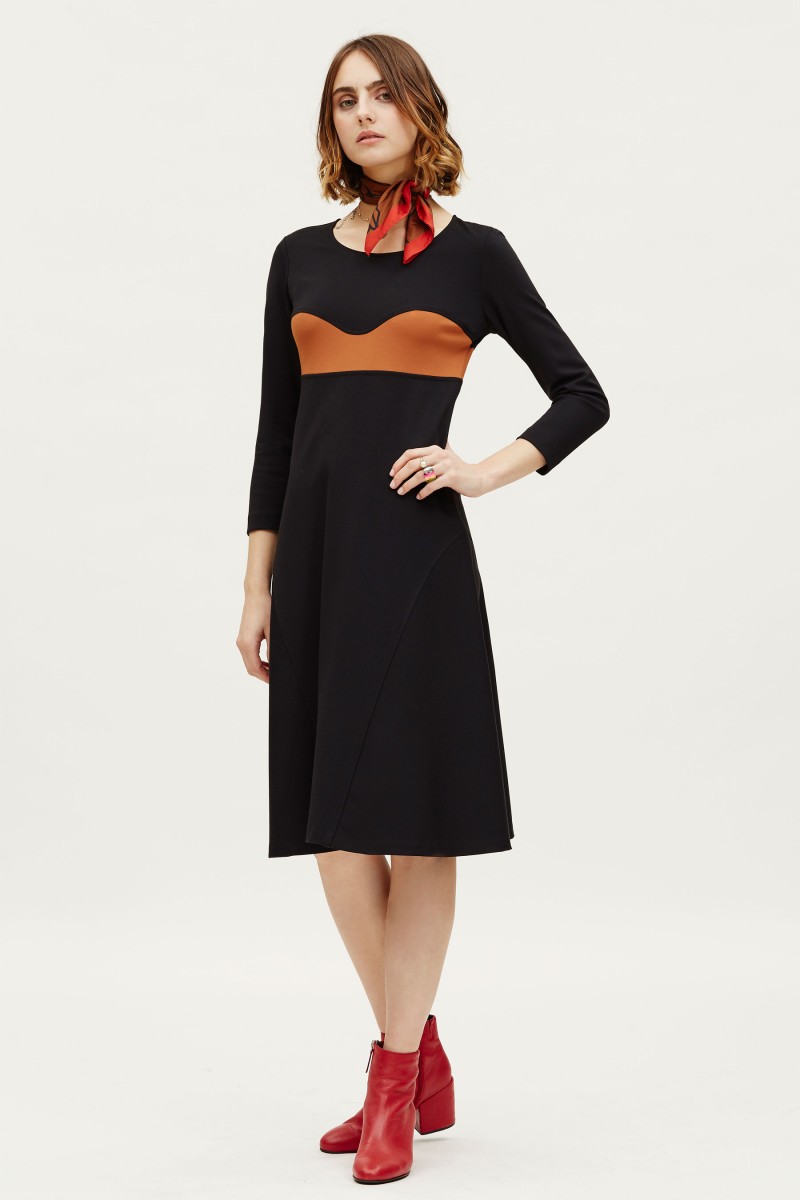 oky coky VESTIDO EVASÉ PUNTO ROMA