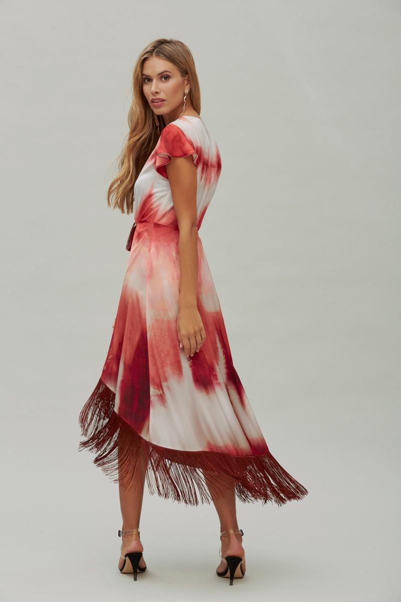 Oky Coky VESTIDO FLECOS TIE DYE