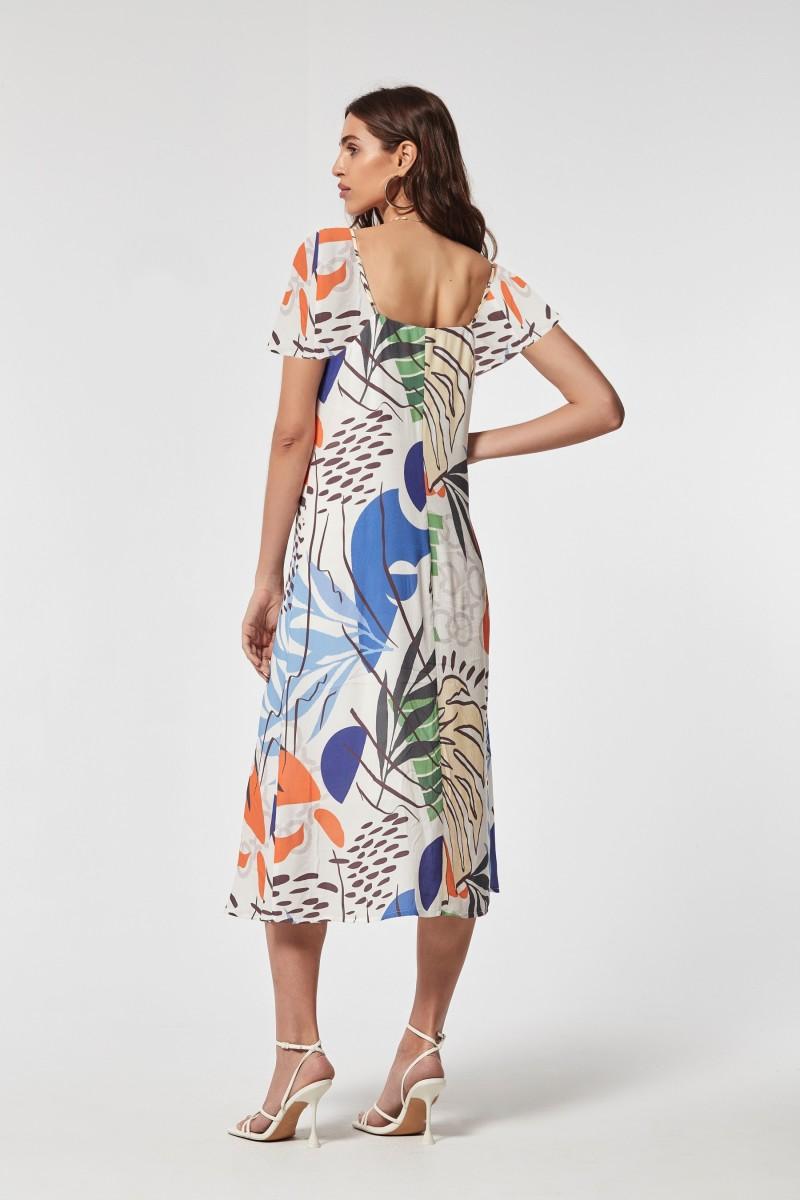 Oky Coky VESTIDO FRUTA7 CREP MARROCAINE