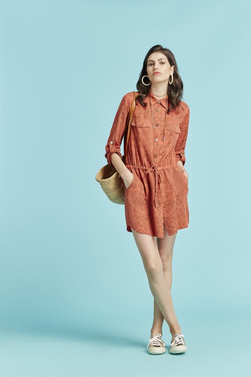 oky coky VESTIDO FULE TENCEL ANIMAL PRINT