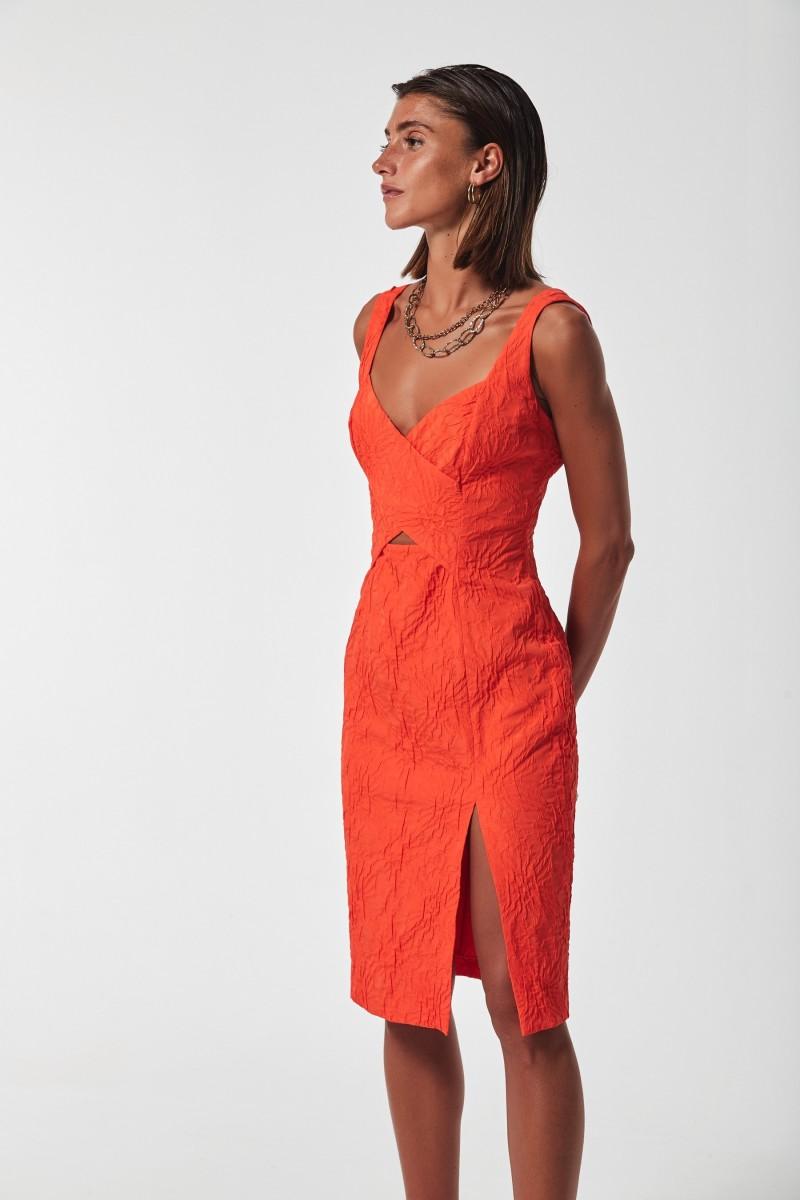 Oky Coky VESTIDO GAMEY JACQUARD DOBLE TEXTURA