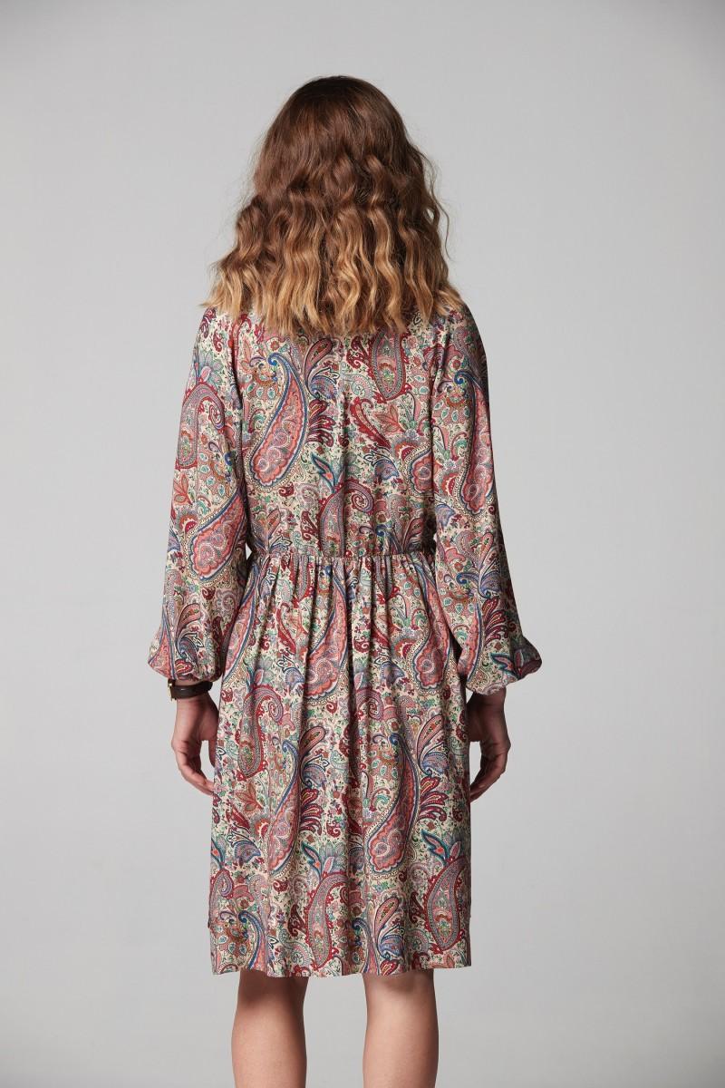 Oky Coky VESTIDO GAONA ESTAMPADO LUREX MULTICOLOR