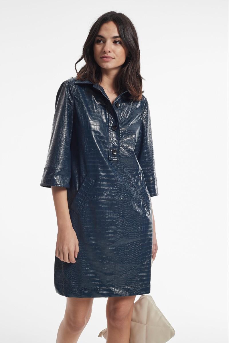 oky coky VESTIDO GUZMAN EFECTO PIEL RELIEVE