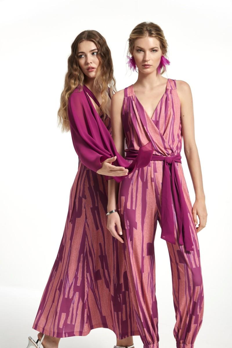 Oky Coky VESTIDO HABANA PUNTO ESTAMPADO