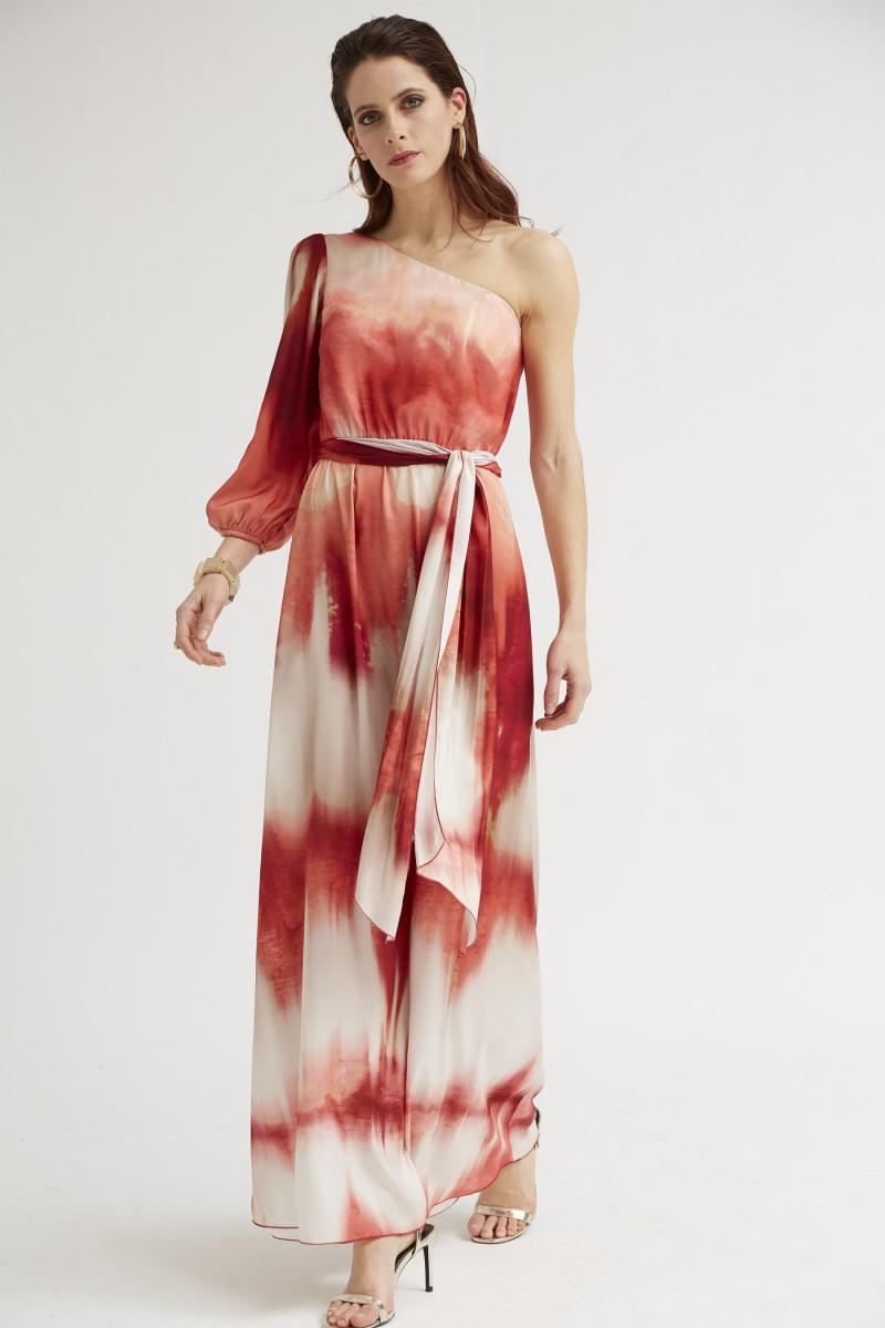 Oky Coky VESTIDO HOMBRO ASIMÉTRICO TIE DYE