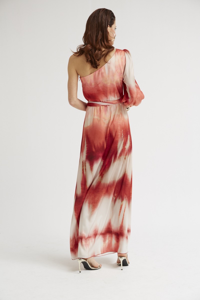 Oky Coky VESTIDO HOMBRO ASIMÉTRICO TIE DYE