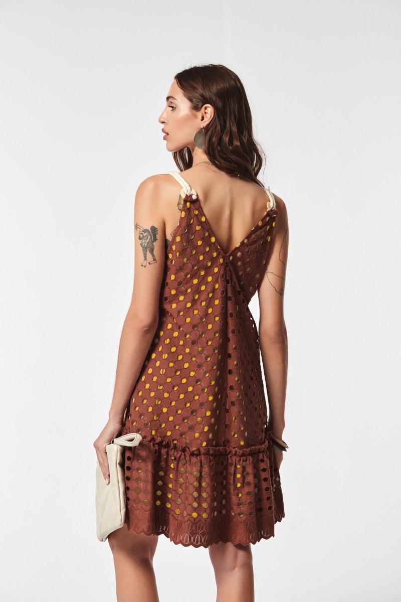 Oky Coky VESTIDO HUELVA VOILE BORDADO