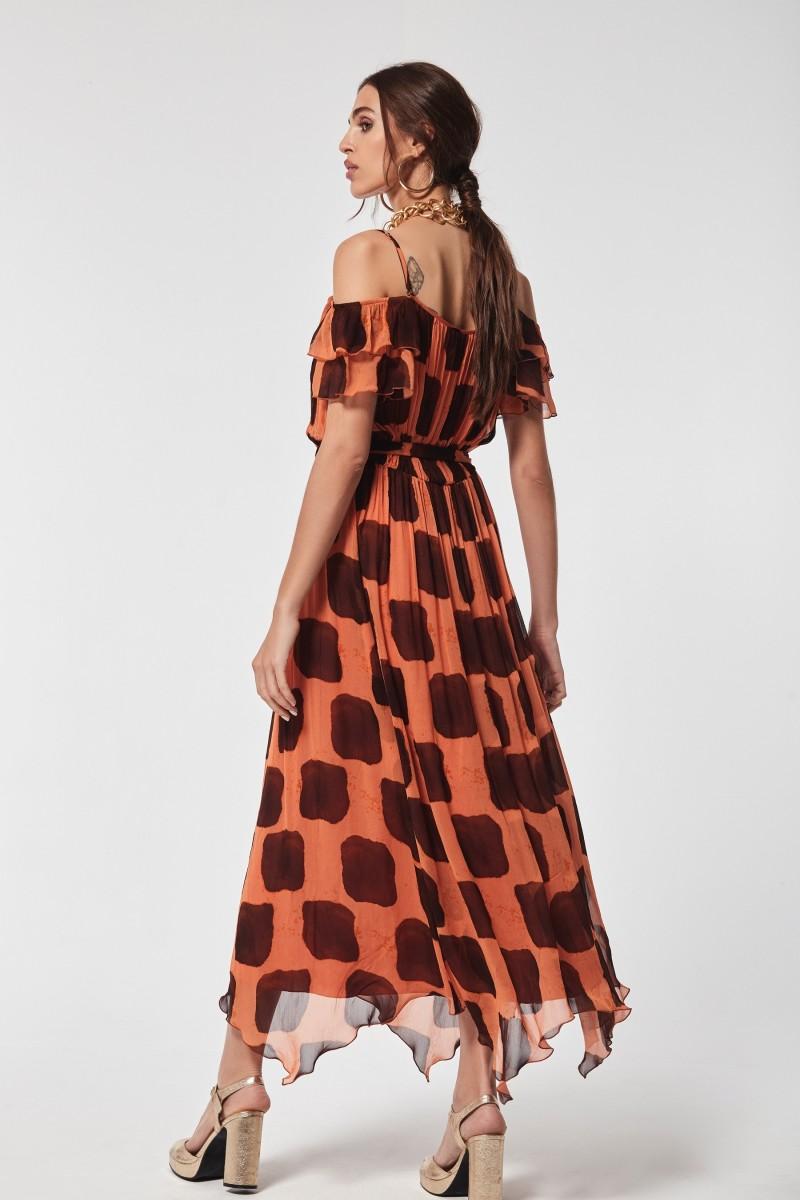 Oky Coky VESTIDO LAMIAL GASA BAMBULA ESTAMPADA