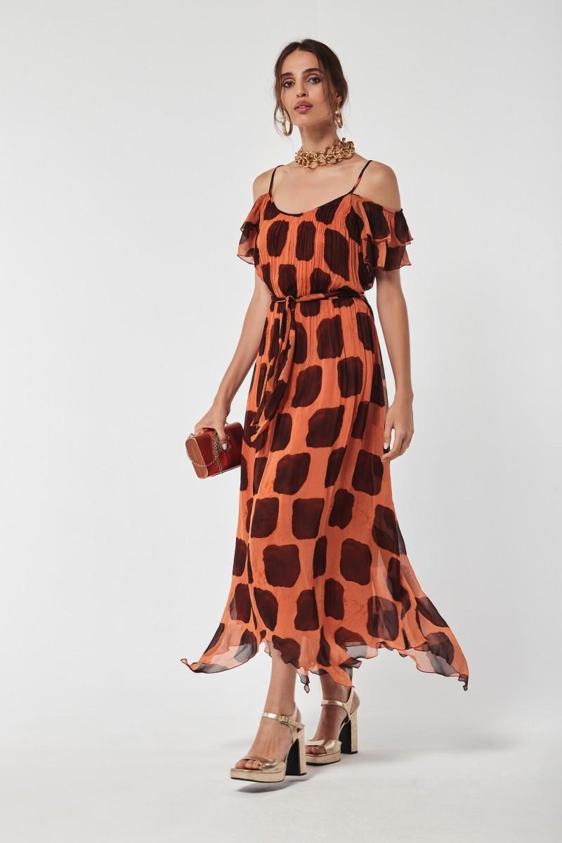 Oky Coky VESTIDO LAMIAL GASA BAMBULA ESTAMPADA